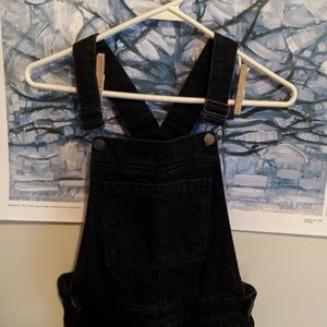 Black TopShop Overalls